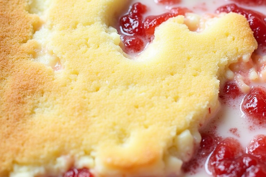 Strawberry Cheesecake Dump Cake