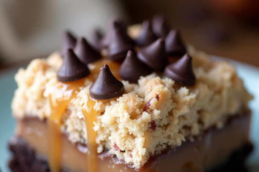 German Chocolate Poke Cake