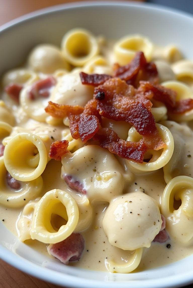 Bacon Cream Cheese Tortellini