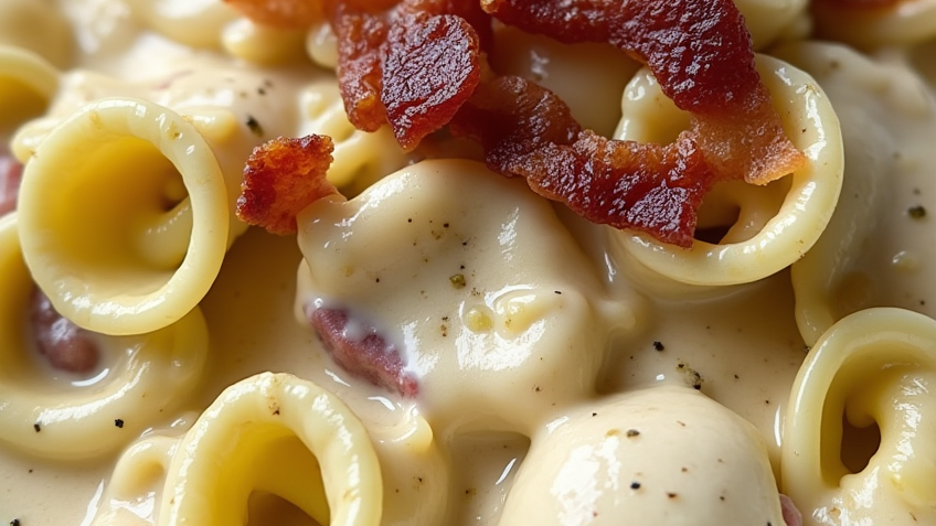 Bacon Cream Cheese Tortellini