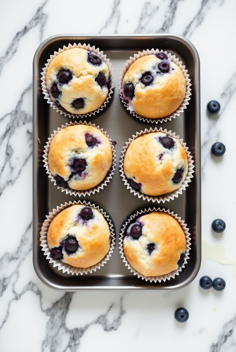 Blueberry Cottage Cheese Muffins