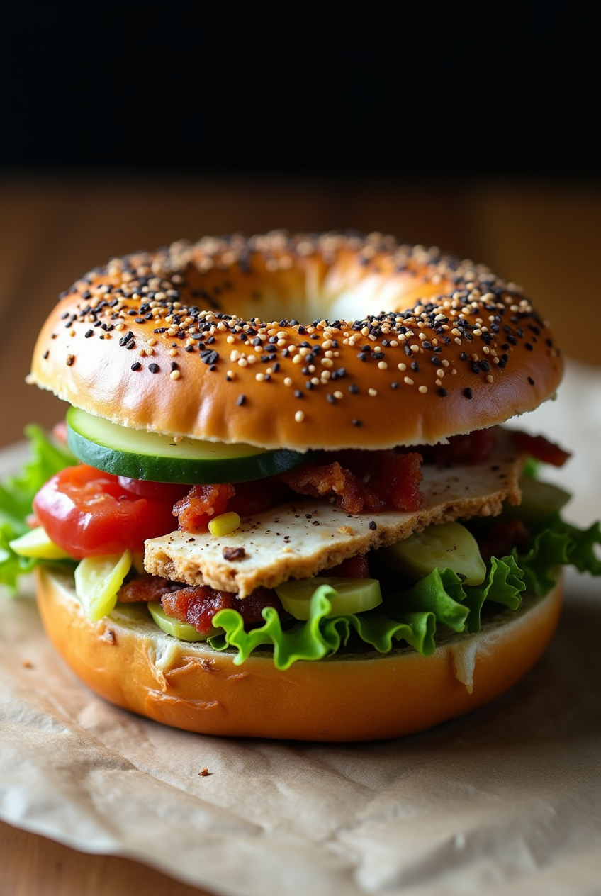 California BLT Chopped Bagel