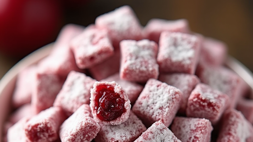 Cherry Cheesecake Puppy Chow
