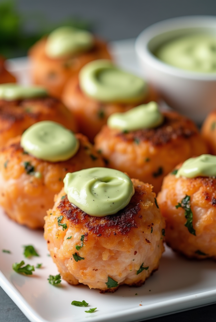 Crispy Salmon Bites with Sauce
