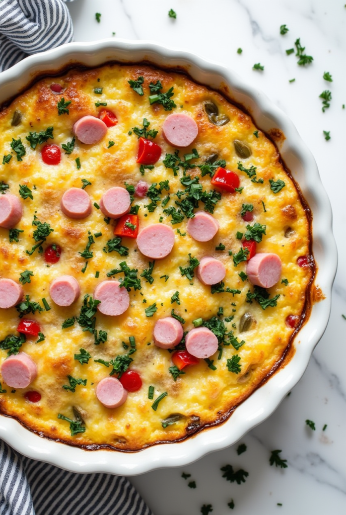 Crustless Cottage Cheese Breakfast Quiche
