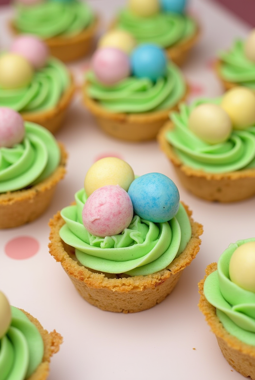 Easter Basket Sugar Cookie Cups
