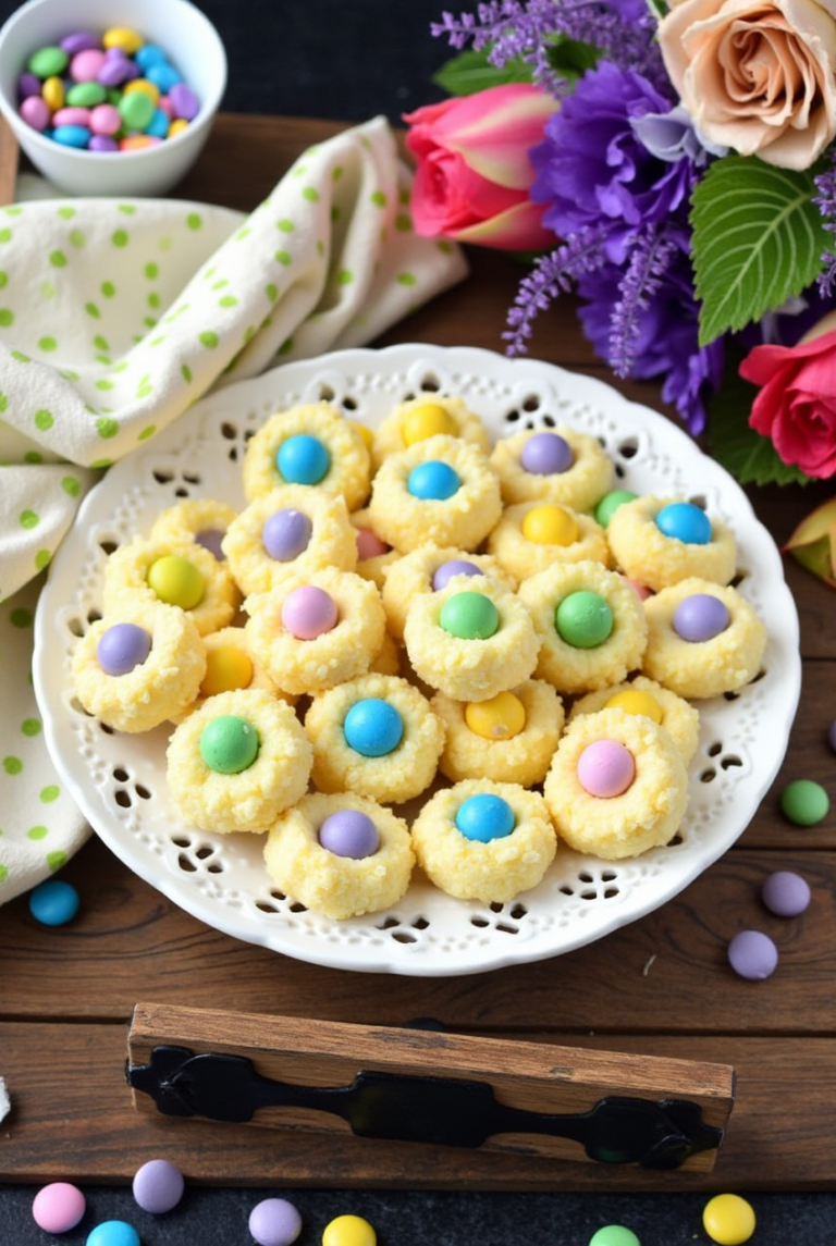 Easter Bunny Button Cookies