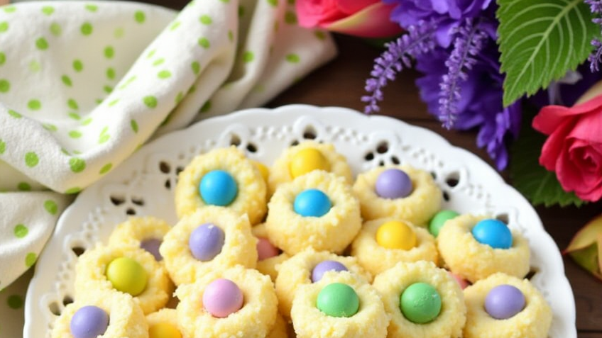 Easter Bunny Button Cookies