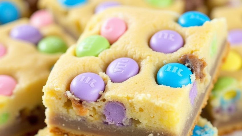 Easter Cake Mix Cookie Bars