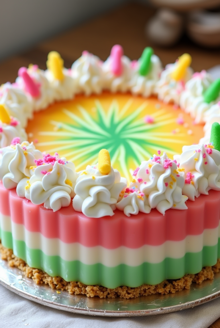 Easter No Bake Jello Pie