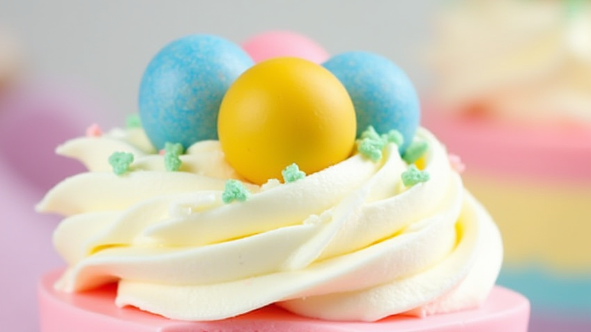 Easter No-Bake Mini Cheesecakes