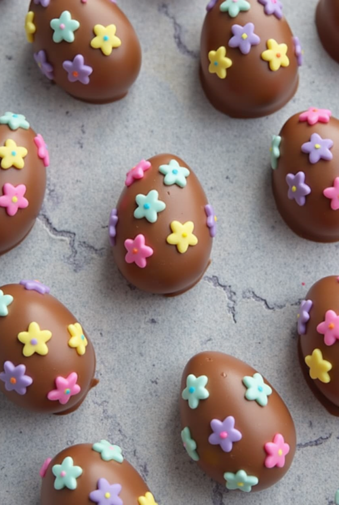 Flower Power Marshmallow Eggs 