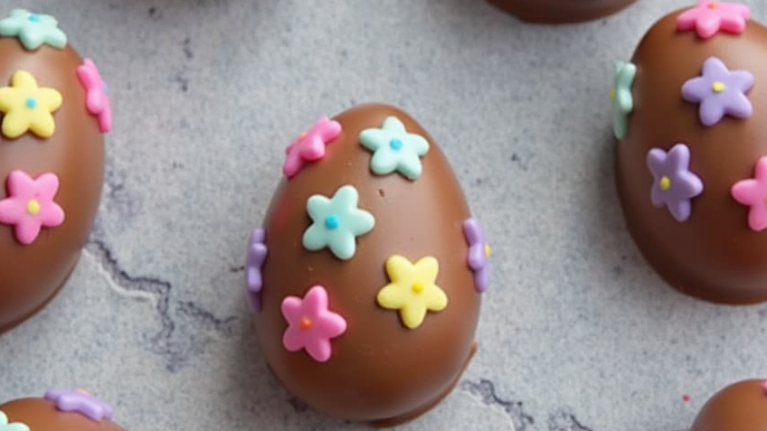 Flower Power Marshmallow Eggs 