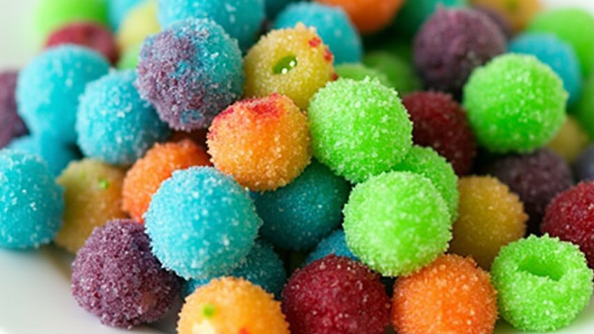 Frozen Candy Grapes with Jello