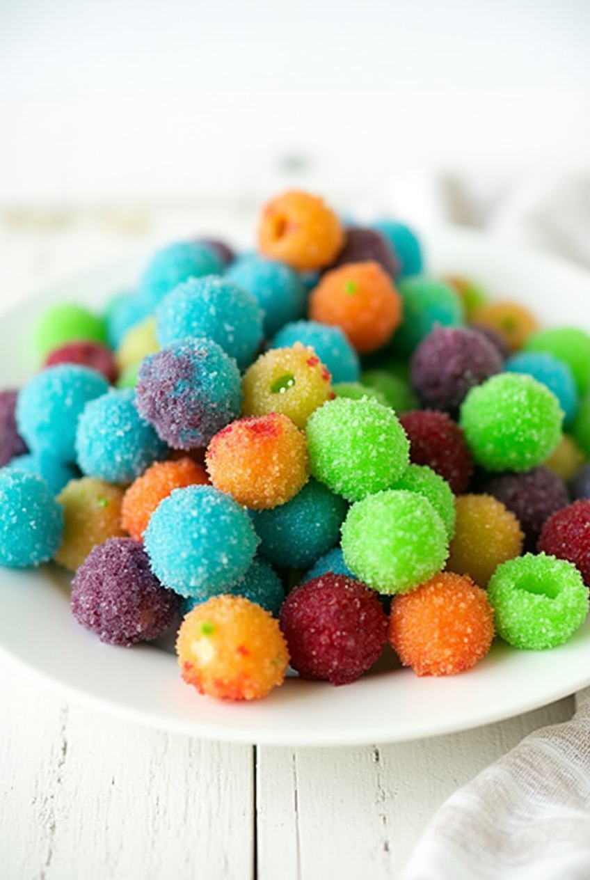 Frozen Candy Grapes with Jello