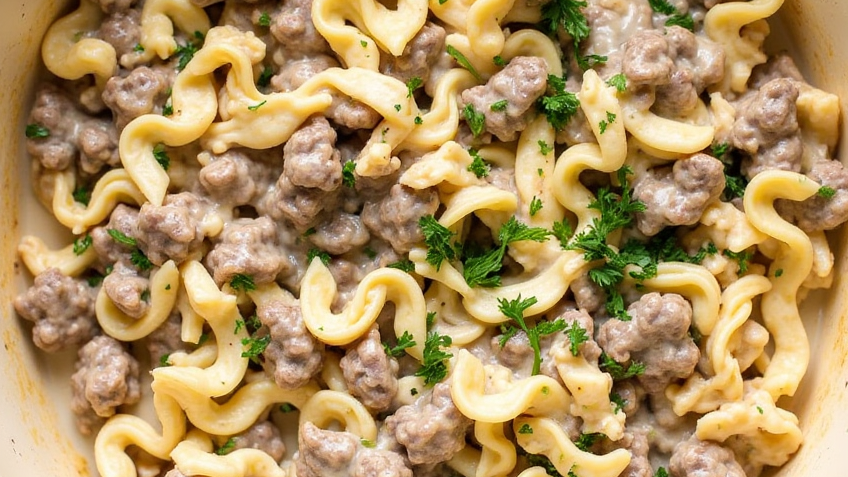 Hamburger Stroganoff Recipe