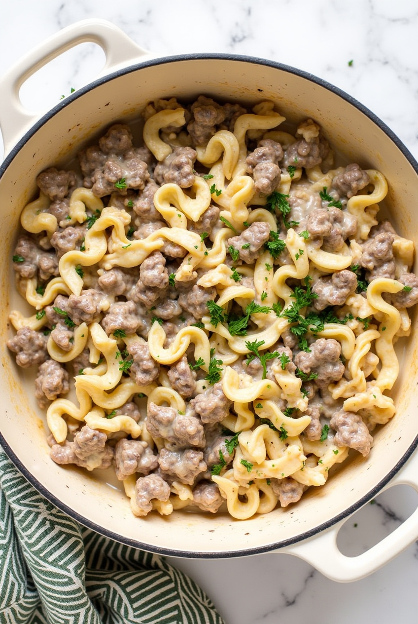 Hamburger Stroganoff Recipe