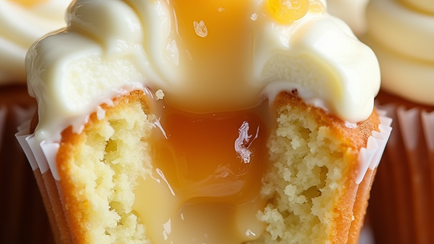 Honey Peach Cream Cheese Cupcakes Recipe