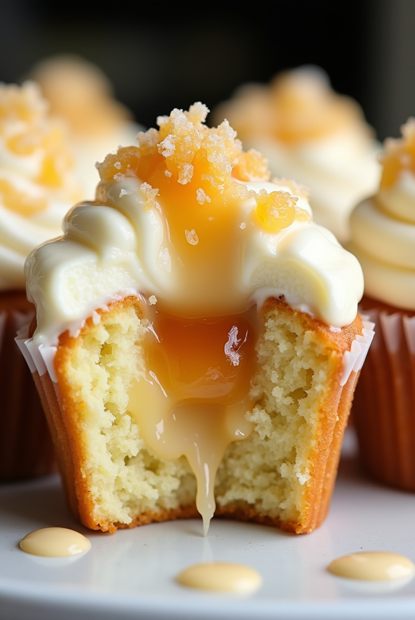 Honey Peach Cream Cheese Cupcakes Recipe