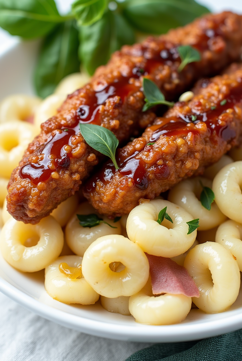 Honey Pepper Chicken Mac and Cheese