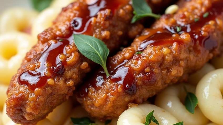 Honey Pepper Chicken Mac and Cheese