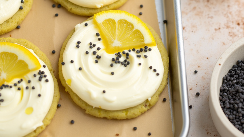 Lemon Poppy Seed Cheesecake Cookies