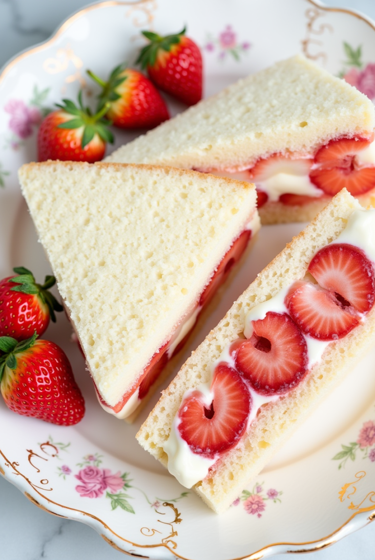 Scrumptious Strawberry Cream Sandwiches