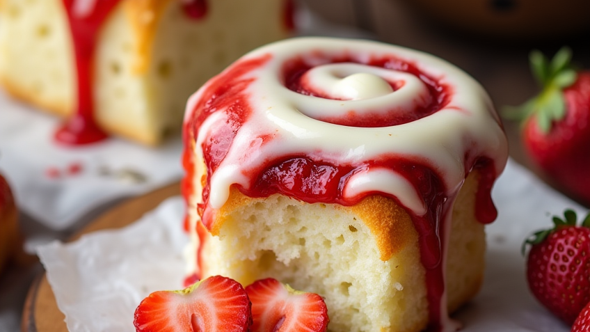 Strawberry Cheesecake Cinnabon Rolls Recipe