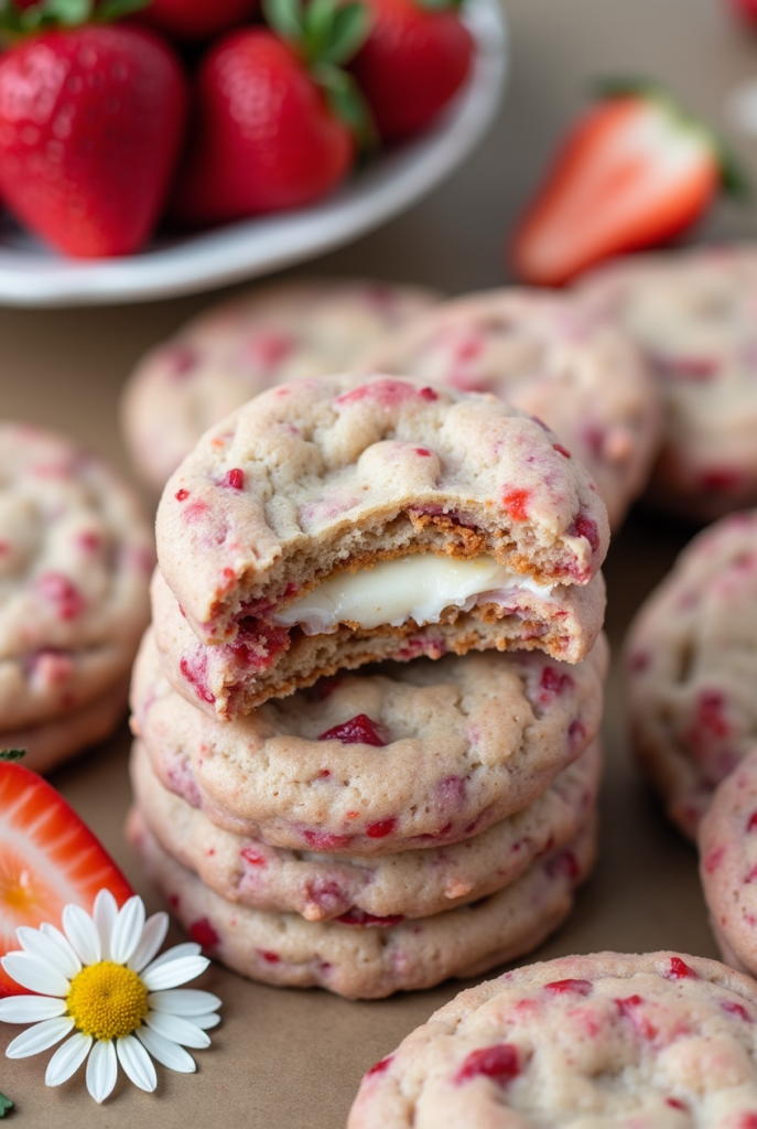 Strawberry Cheesecake Cookies-