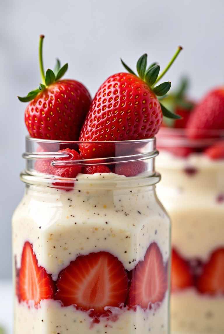 Strawberry Cheesecake Overnight Oats