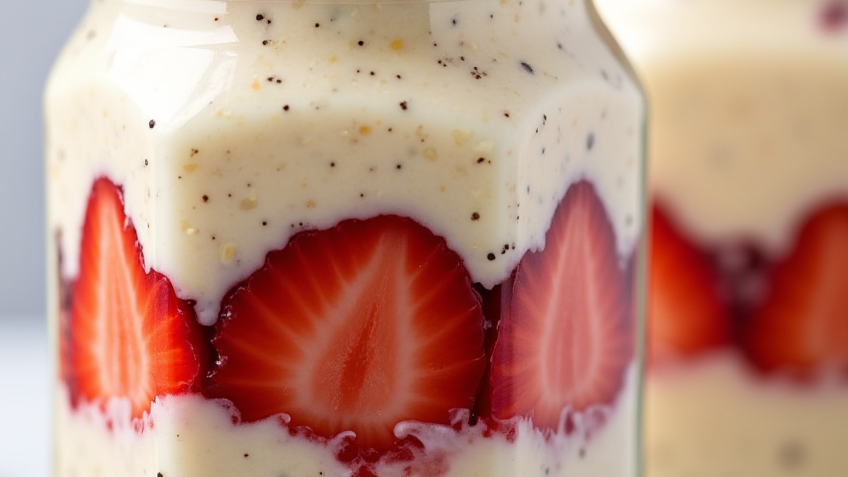 Strawberry Cheesecake Overnight Oats
