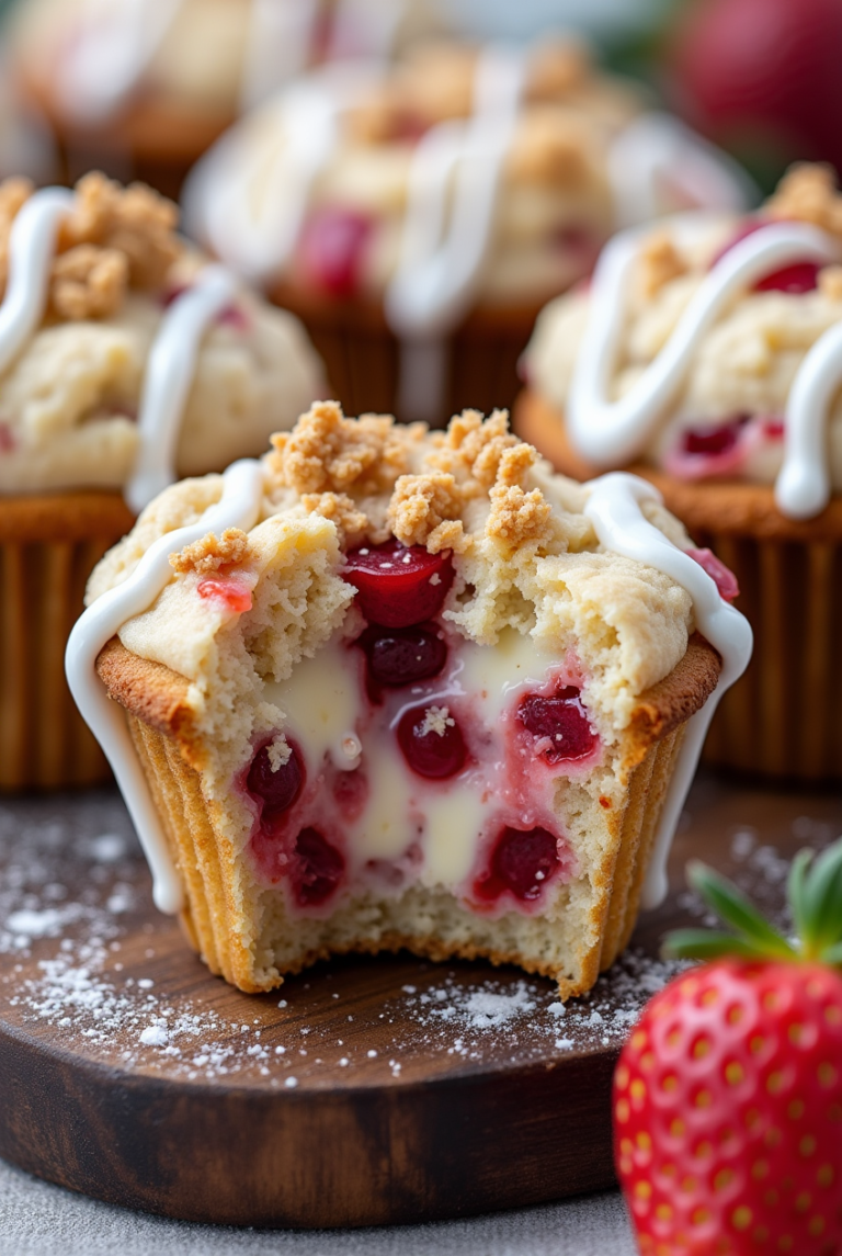 Strawberry Cream Cheese Muffins