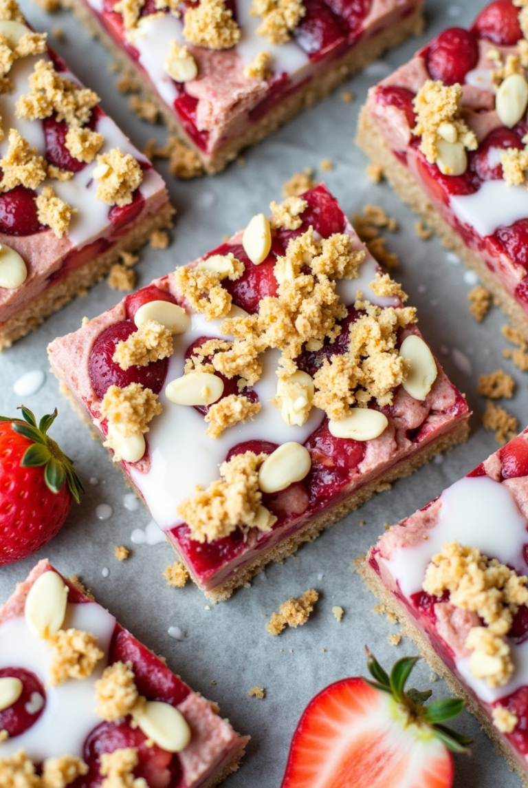 Strawberry Oatmeal Bars