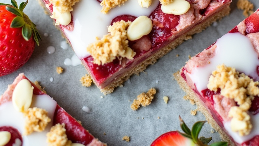 Strawberry Oatmeal Bars