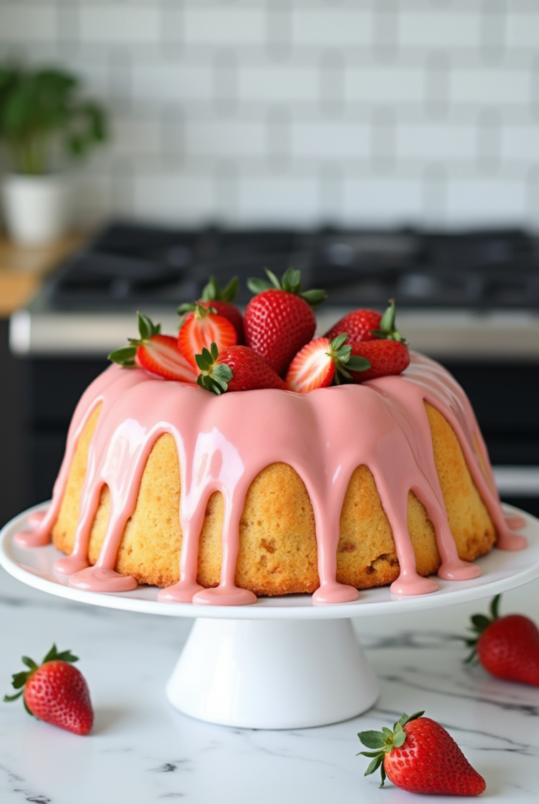 Strawberry Pound Cake recipe