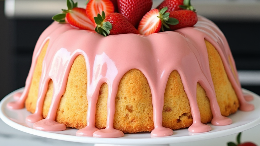 Strawberry Pound Cake recipe