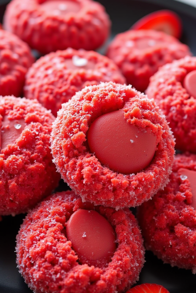Strawberry Sugar Cookies with Sparkling Strawberry Sugar Recipe