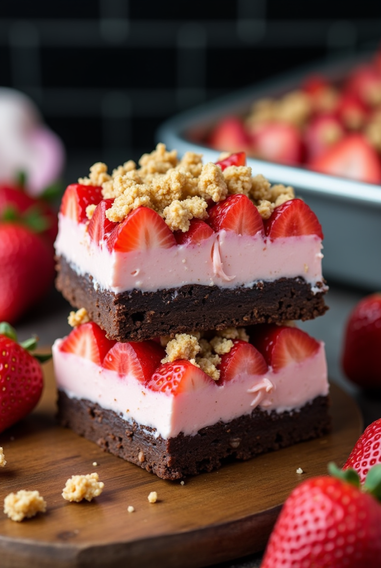 Strawberry Crunch Brownies: A Perfect Blend of Sweet and Crunchy Delight
