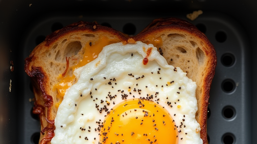Air Fryer Egg and Cheese Toast