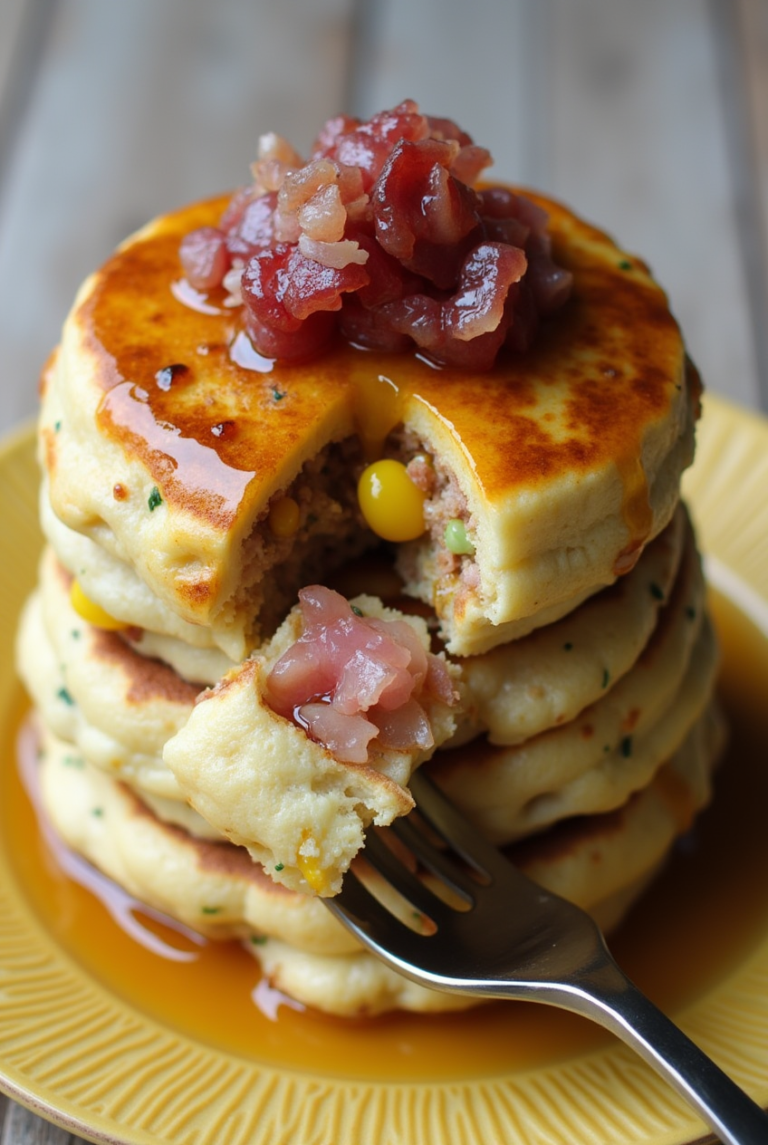Bacon and Corn Griddle Cakes
