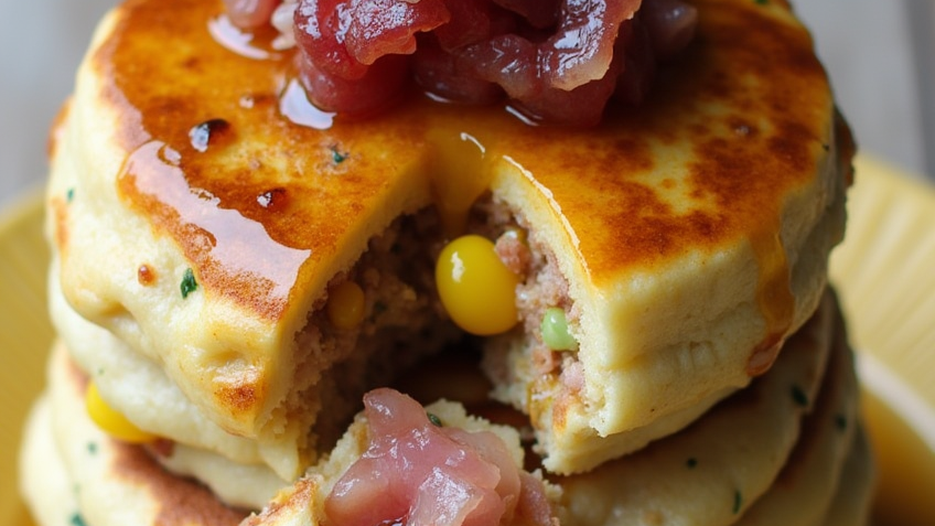 Bacon and Corn Griddle Cakes