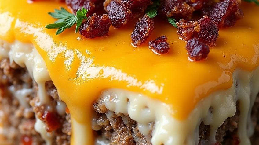 Cheesy Loaded Meatloaf Casserole