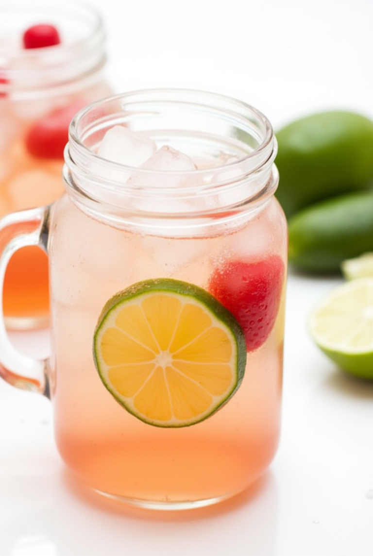 Cherry Limeade, refreshing non-alcoholic drink
