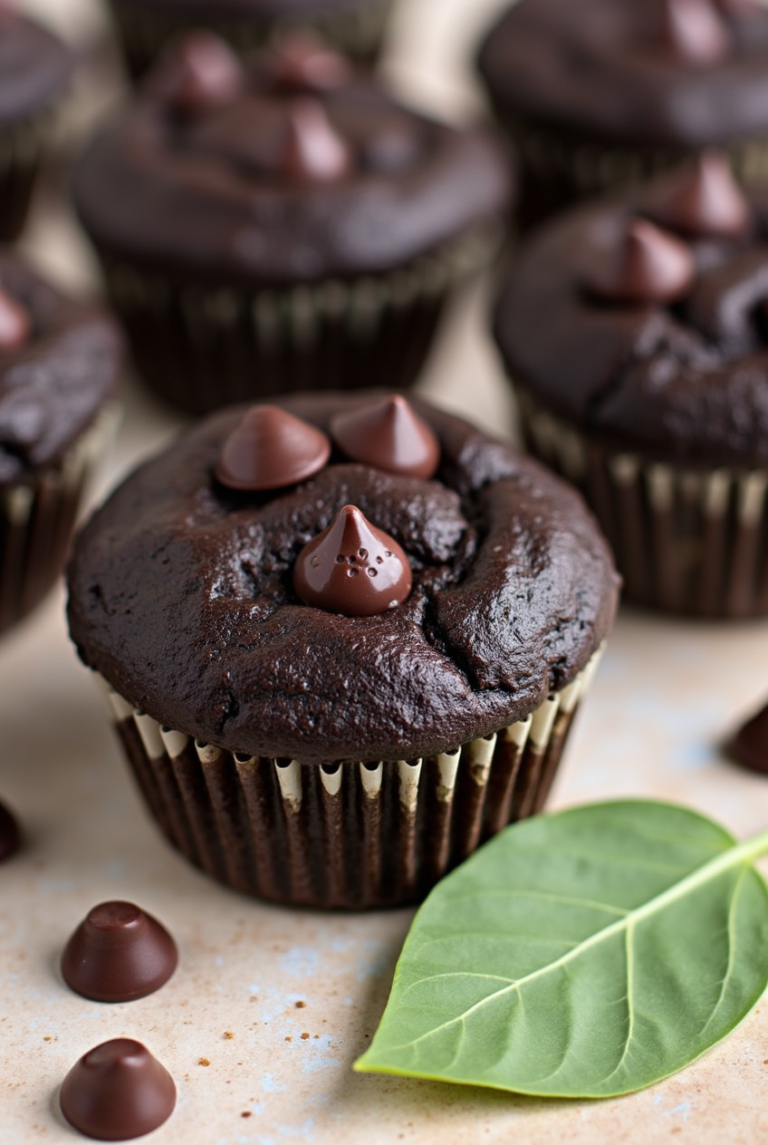 Chocolate Spinach Muffins