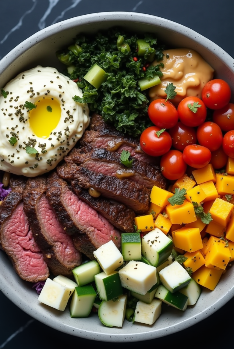 Delicious Mediterranean Steak Bowls