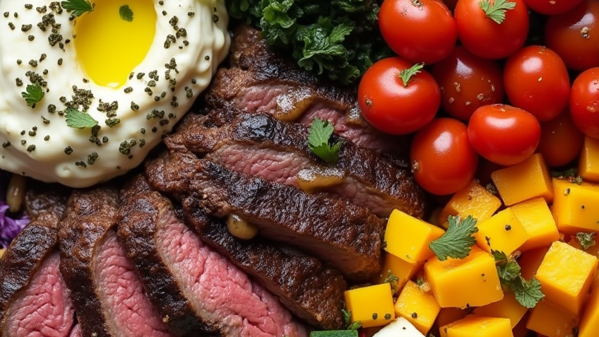 Delicious Mediterranean Steak Bowls