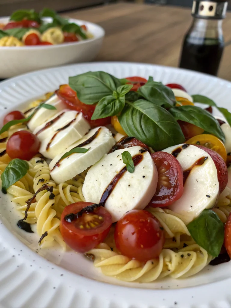 Easy Caprese Pasta Salad