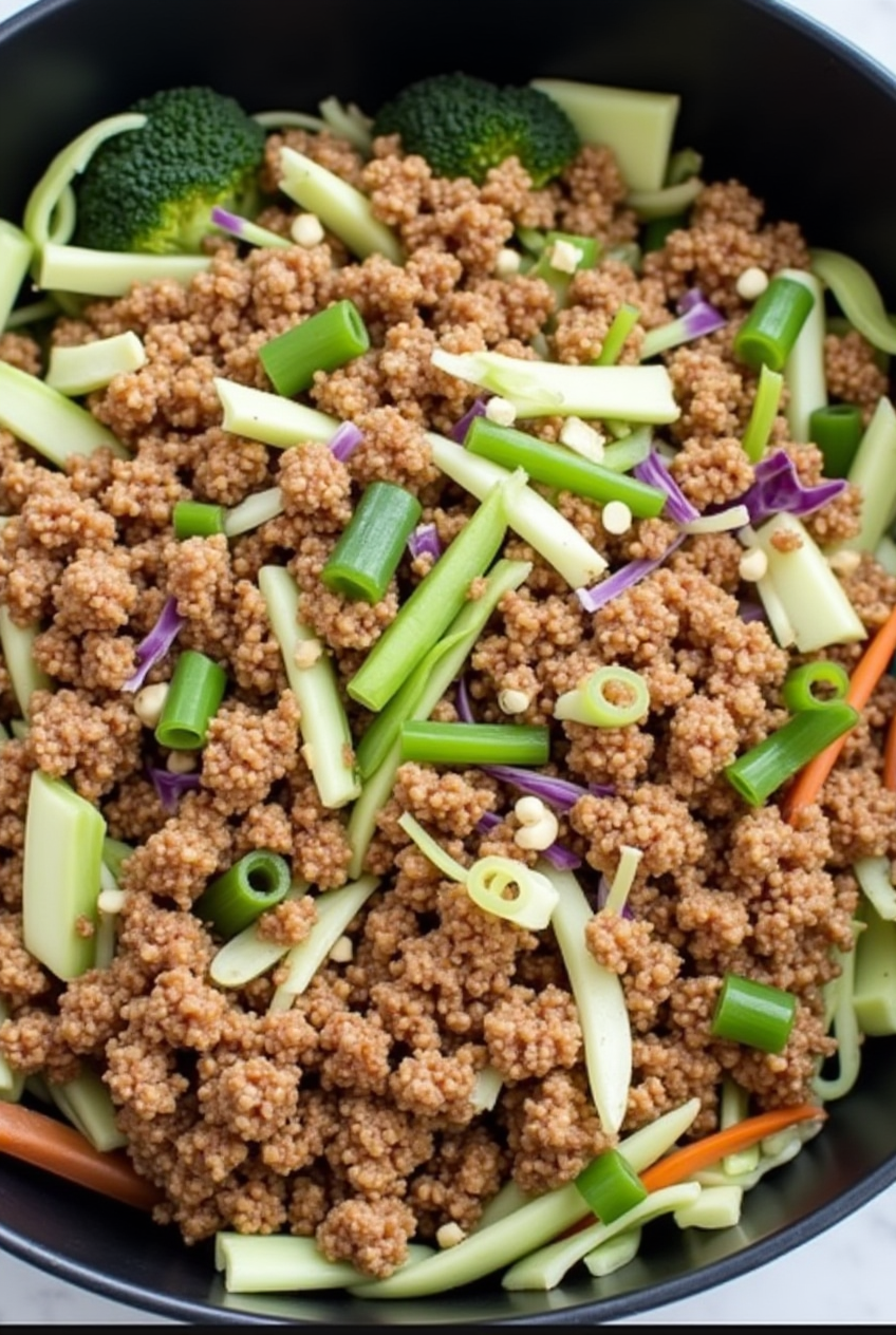 Easy High Protein Egg Roll in a Bowl Recipe