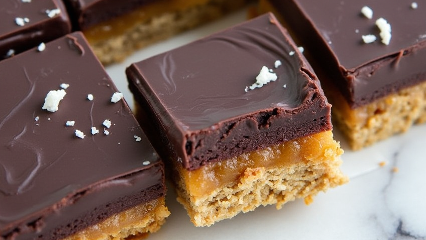 Easy Vegan Salted Caramel Slice (No-Bake, Healthy)