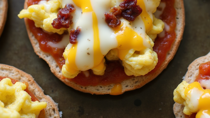 English Muffin Breakfast Pizzas